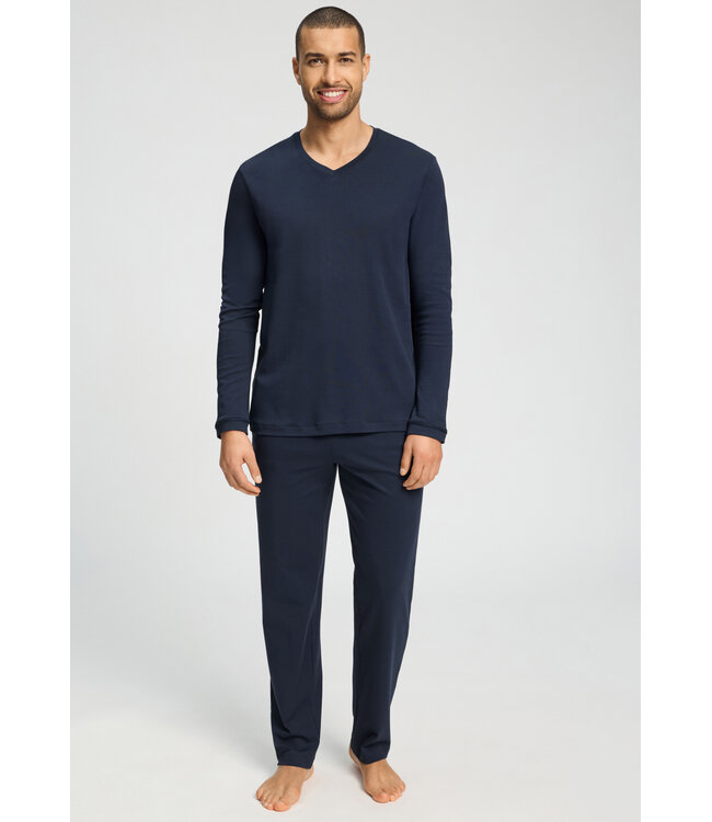 Hanro Night & Day Pajama Set Deep Navy (NEW BASIC)