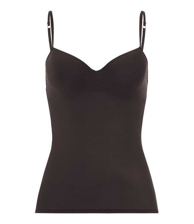 Hanro Allure Padded Bra Camisole Mocha Brown (071462)