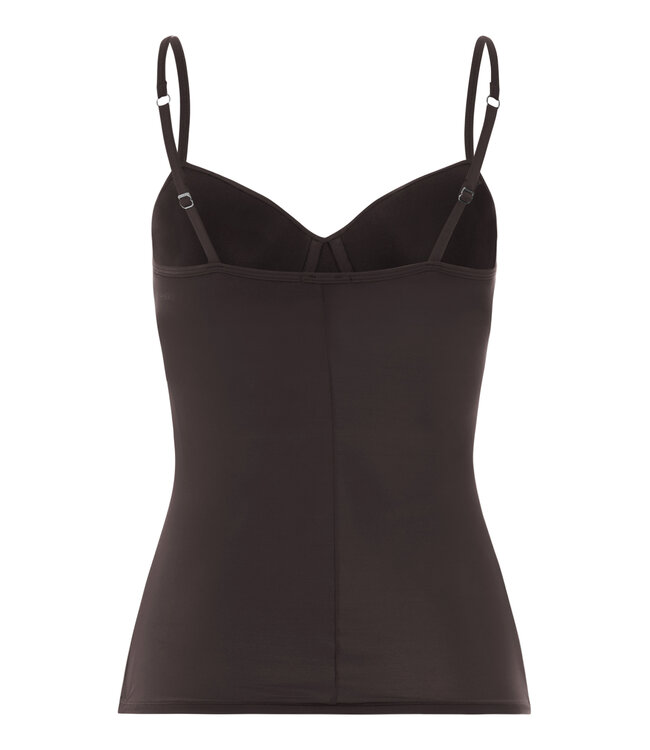Hanro Allure Padded Bra Camisole Mocha Brown (071462)