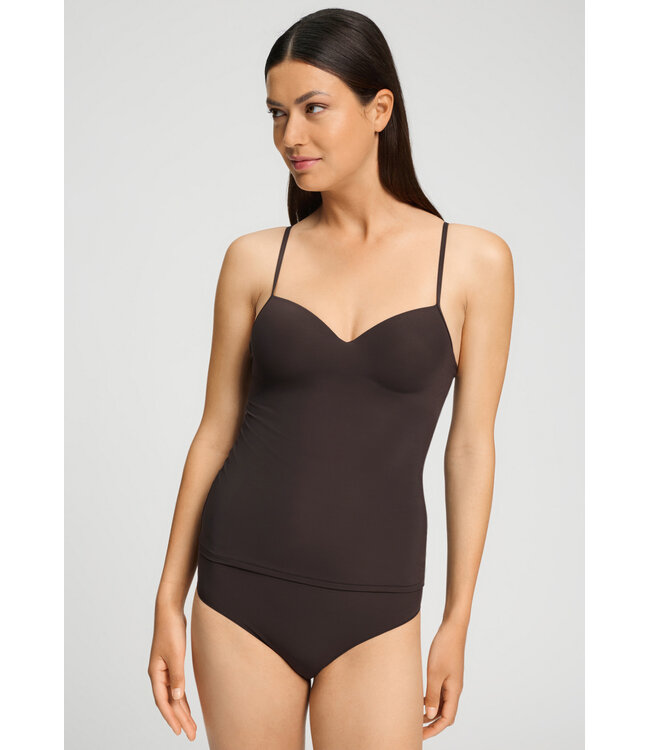 Hanro Allure Padded Bra Camisole Mocha Brown (071462)