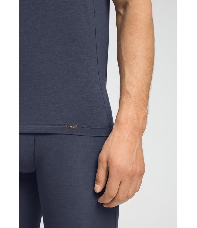 Hanro Natural Function Shirt V-Neck Stormy Gray (073185)