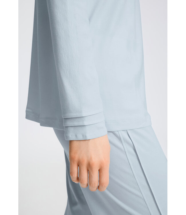 Hanro Pilar Long Sleeve Pajama Pastel Sky (074708)