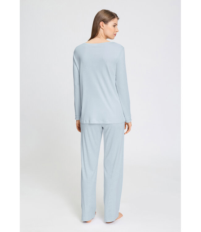 Hanro Pilar Long Sleeve Pajama Pastel Sky (074708)