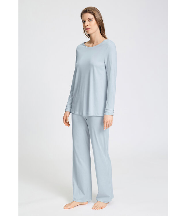 Hanro Pilar Long Sleeve Pajama Pastel Sky (074708)