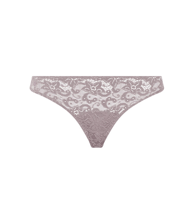 Hanro Moments Lace Thong Stormy Rose (071507)