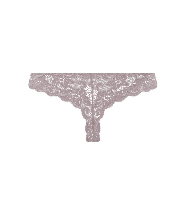 Hanro Moments Lace Thong Stormy Rose (071507)