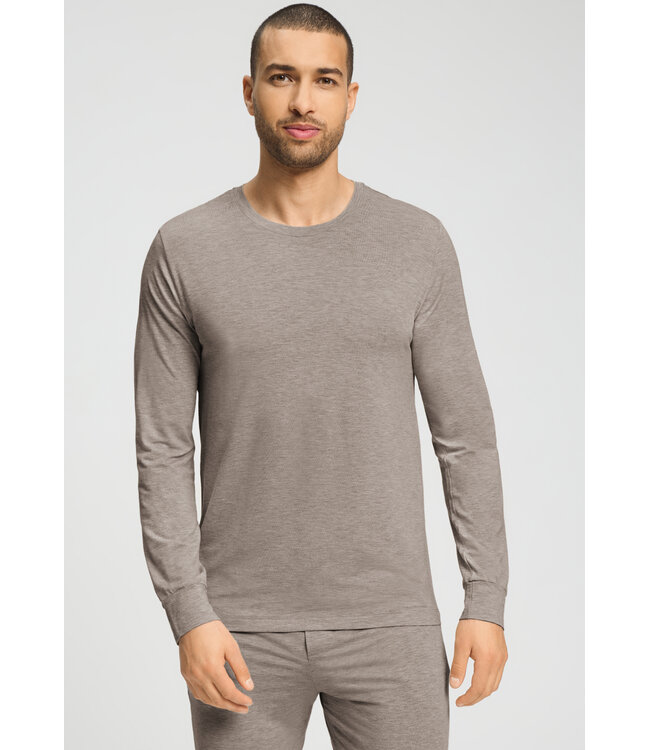 Hanro Winter Casuals Shirt Toffee Melange (NEW TREND)