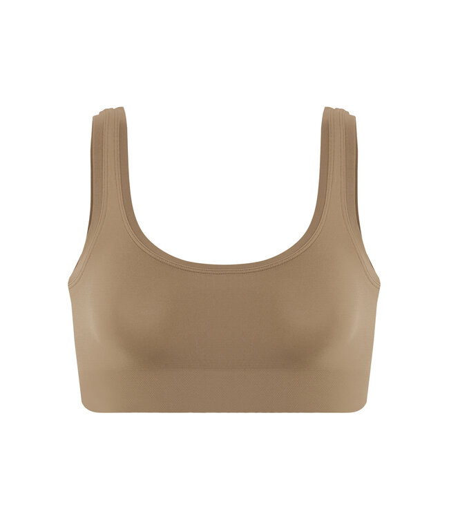 Hanro Touch Feeling Crop Top Suede Camel (071810)