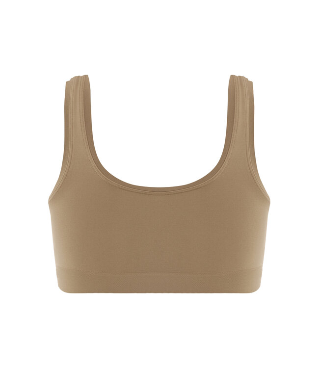 Hanro Touch Feeling Crop Top Suede Camel (071810)