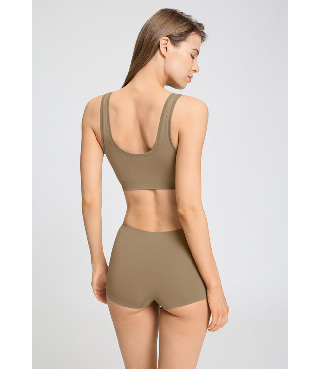 Hanro Touch Feeling Crop Top Suede Camel (071810)