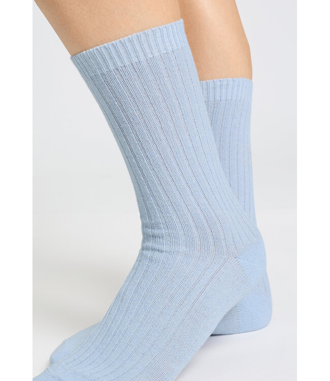 Hanro Socks Chalky Blue (078551)