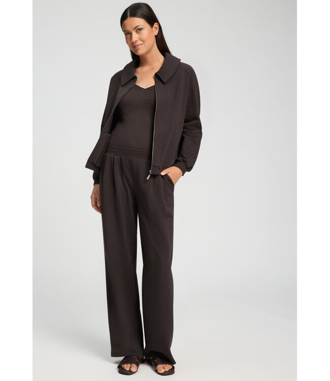 Hanro Natural Living Jacket Dark Mocha (078935)