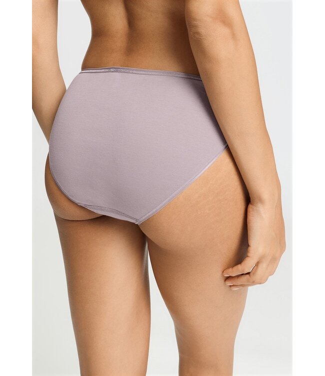 Hanro Cotton Seamless Midi Brief Stormy Rose (071626)