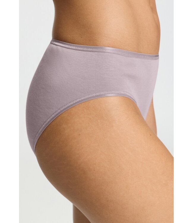 Hanro Cotton Seamless Midi Brief Stormy Rose (071626)