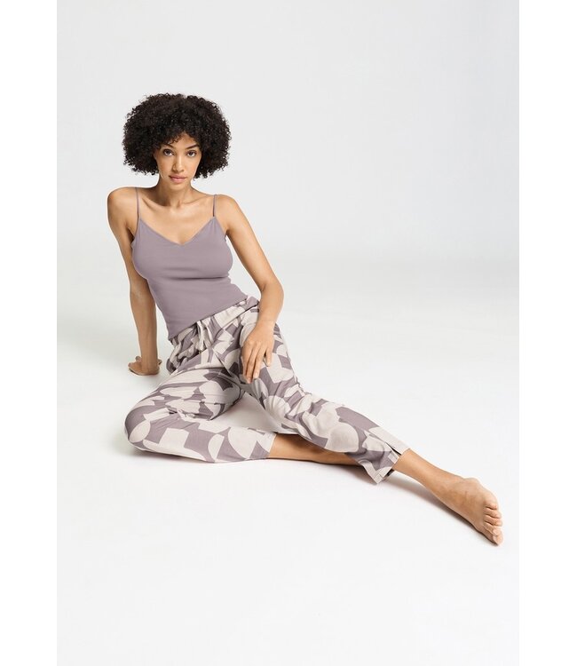 Hanro Sleep & Lounge Long Pant Divided Circles (074845)