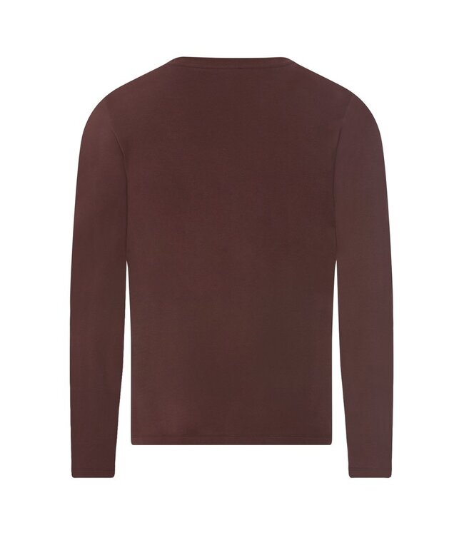 Hanro Living Shirts Long Sleeve Glazed Chocolate (075053)