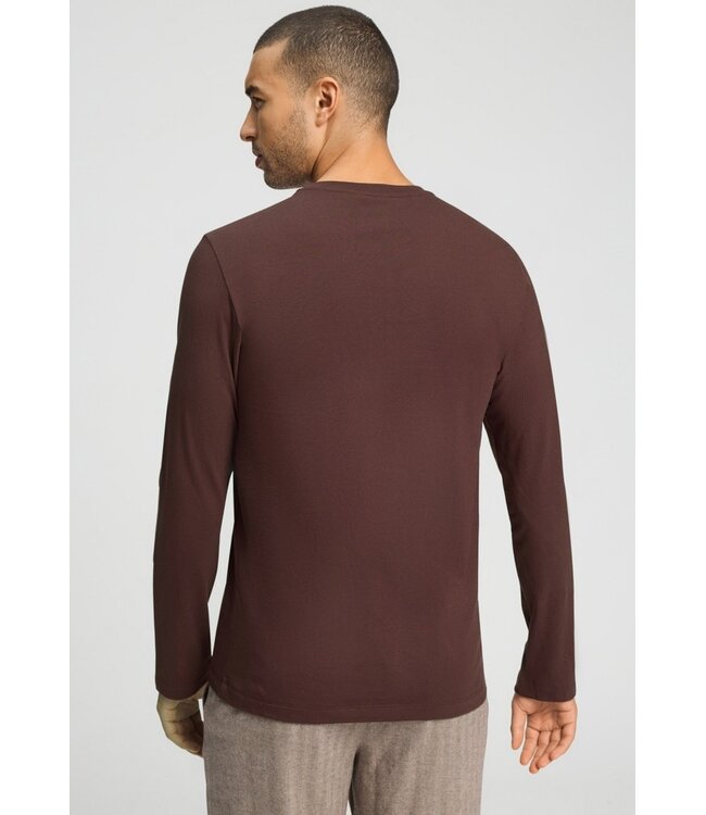 Hanro Living Shirts Long Sleeve Glazed Chocolate (075053)