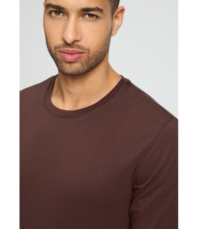 Hanro Living Shirts Long Sleeve Glazed Chocolate (075053)