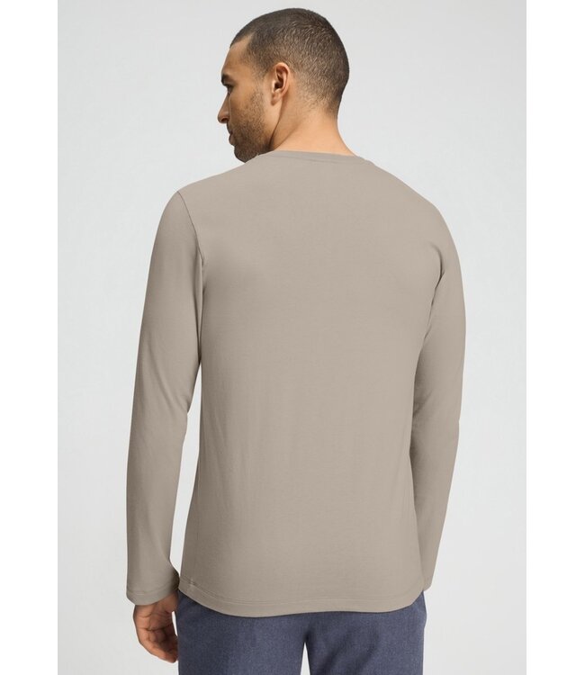 Hanro Living Shirts Long Sleeve Wooly Beige (075053)