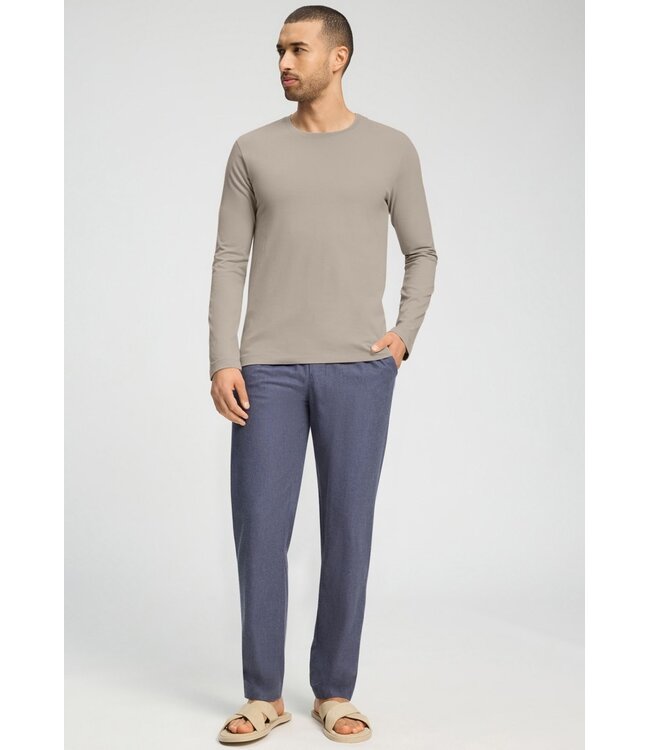 Hanro Living Shirts Long Sleeve Wooly Beige (075053)