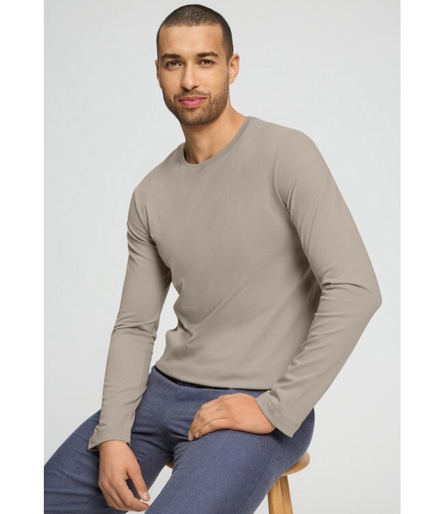 Hanro Living Shirts Long Sleeve Wooly Beige (075053)