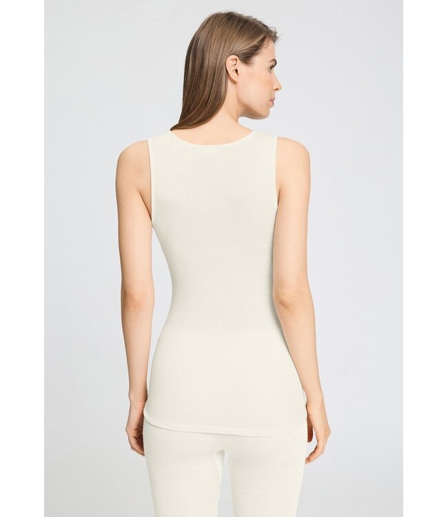 Hanro Woolen Lace Tank Top Misty White (070766)