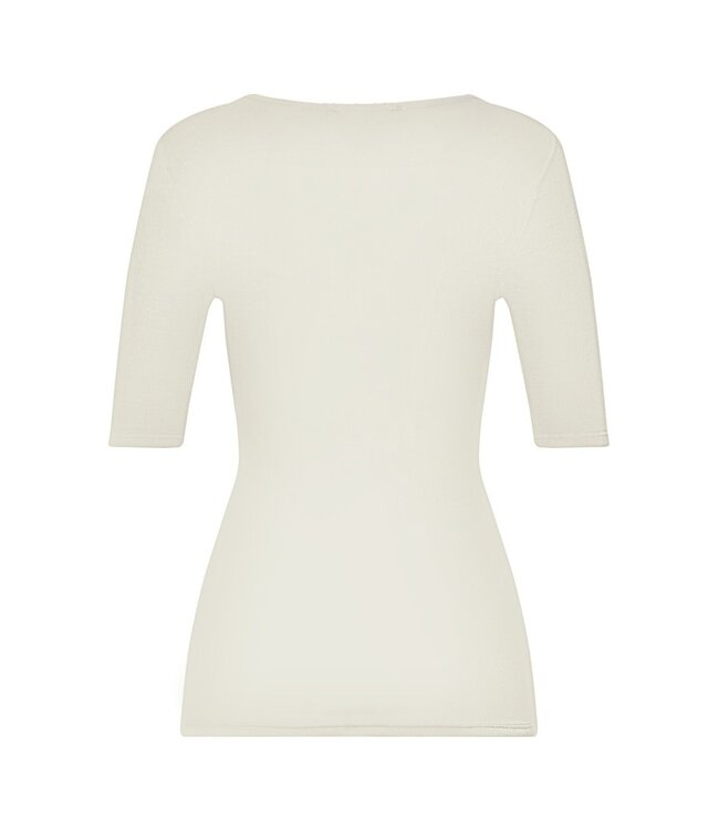 Hanro Woolen Lace Shirt Misty White (070767)