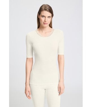 Hanro Woolen Lace Shirt Misty White (NEW TREND)