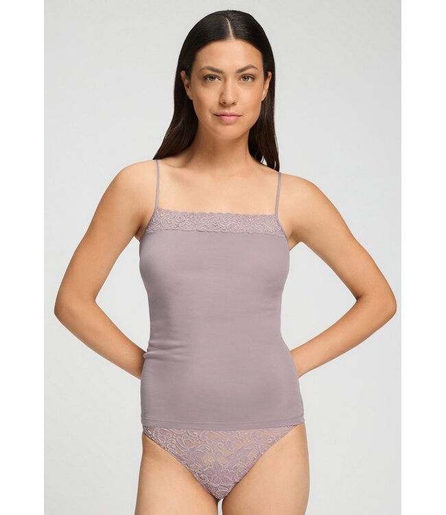 Hanro Moments Spaghetti Top Stormy Rose (071484)
