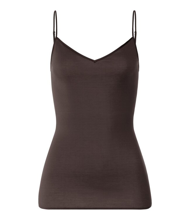 Hanro Cotton Seamless Top Dark Mocha (071601)
