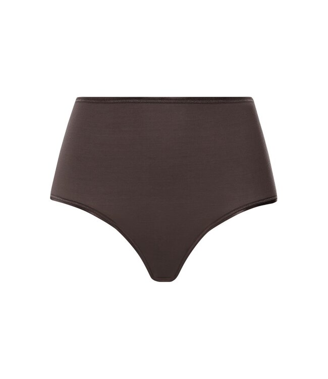 Hanro Cotton Seamless Maxi Brief Dark Mocha (071625)
