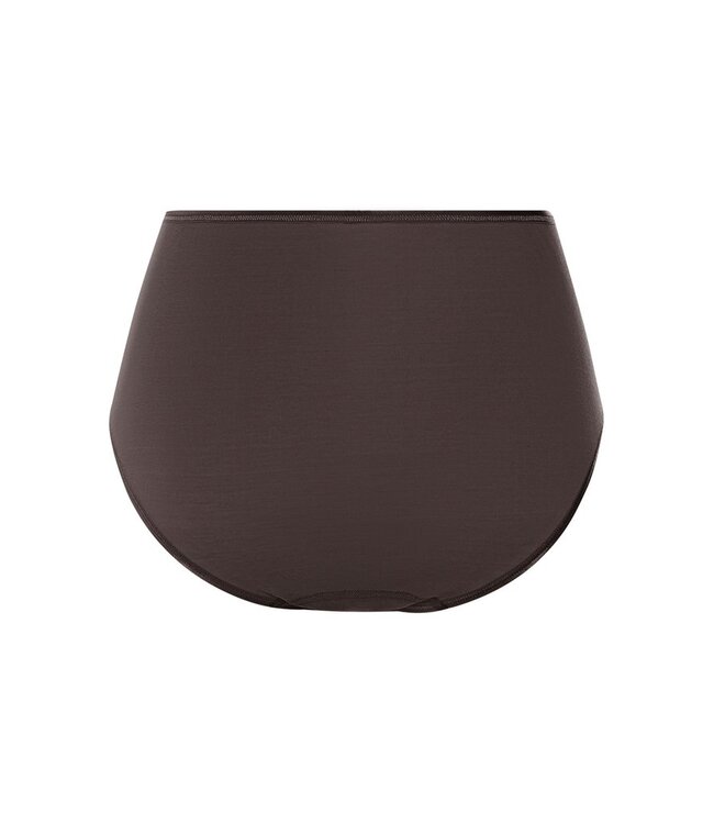 Hanro Cotton Seamless Maxi Brief Dark Mocha (071625)