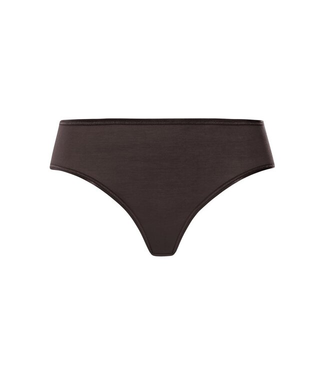 Hanro Cotton Seamless Midi Brief Dark Mocha (071626)