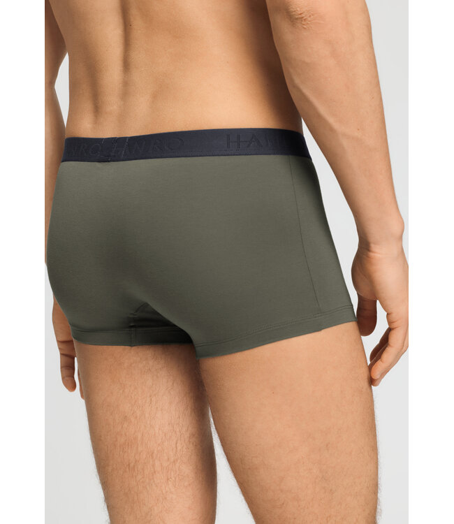 Hanro Cotton Essentials Pants 2-Pack Charcoal Art | Smokey Olive (073078)