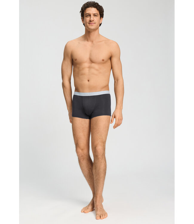 Hanro Cotton Essentials Pants 2-Pack Charcoal Art | Smokey Olive (073078)