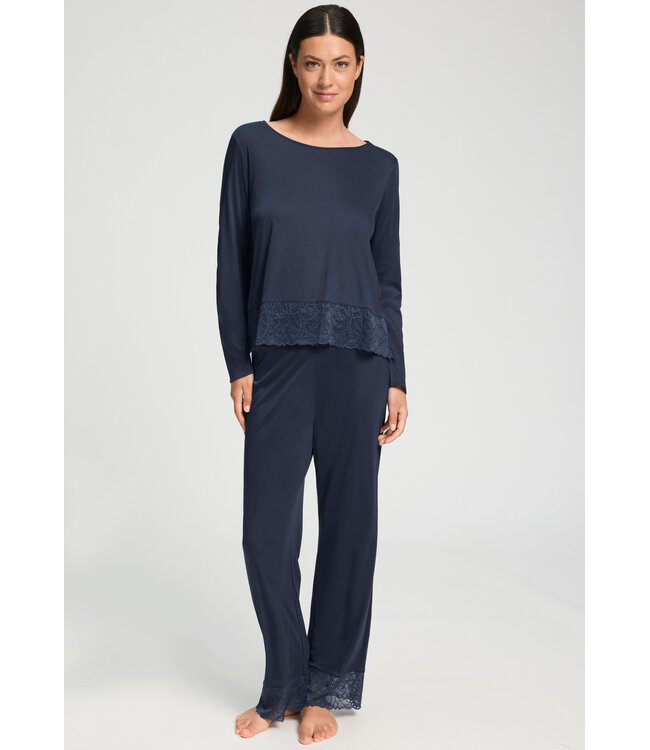 Hanro Azelia Pajama Deep Navy (074704)