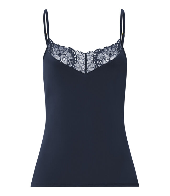 Hanro Azelia Spaghetti Top Deep Navy (070774)