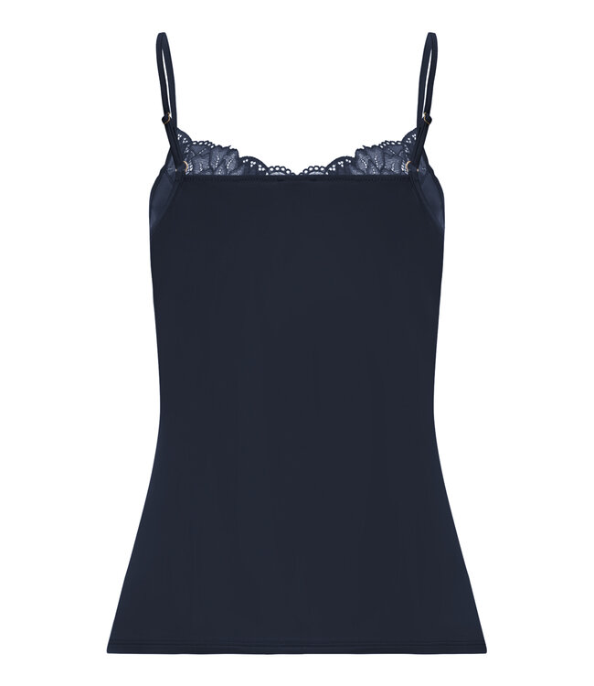 Hanro Azelia Spaghetti Top Deep Navy (070774)