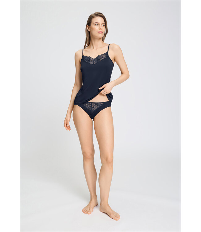 Hanro Azelia Spaghetti Top Deep Navy (070774)
