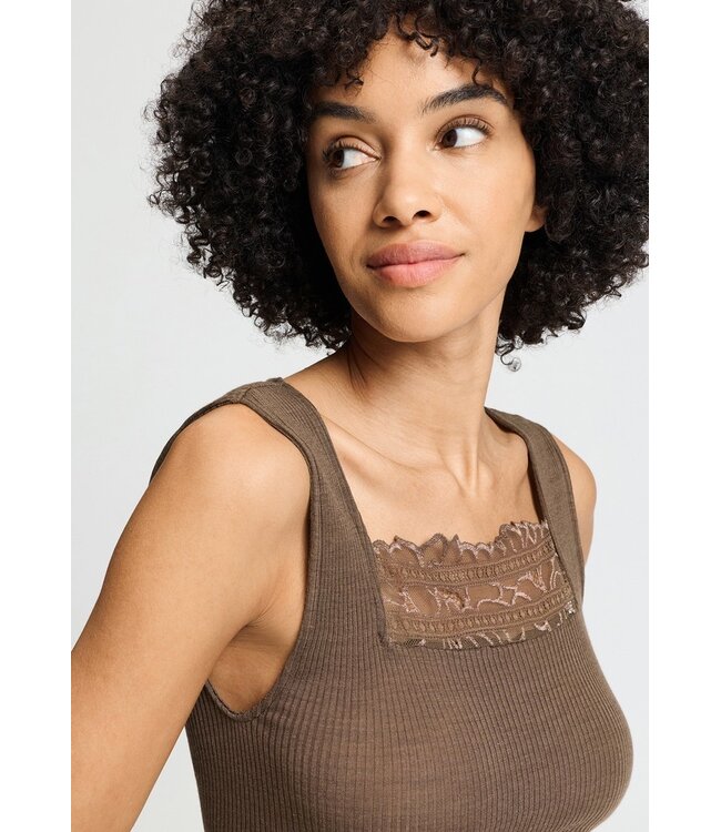 Hanro Marcia Tank Top Natural Teak (070756)