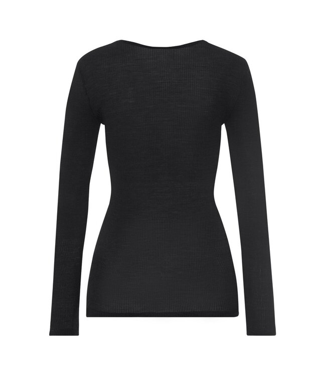 Hanro Marcia Long Sleeve Shirt Phantom (070757)