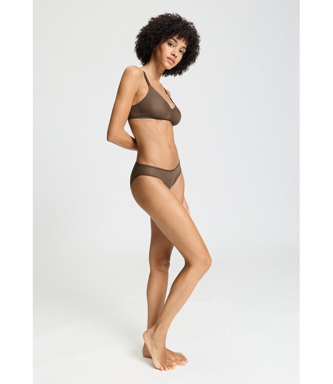 Hanro Smooth Illusion Mini Brief Natural Teak (070844)