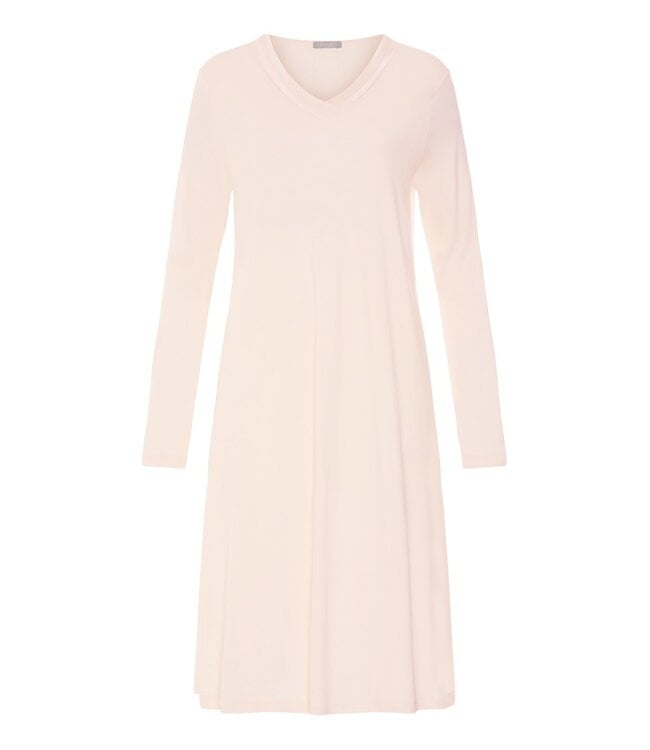 Hanro Tyra Long Sleeve Nightdress Creamy Glass (074695)