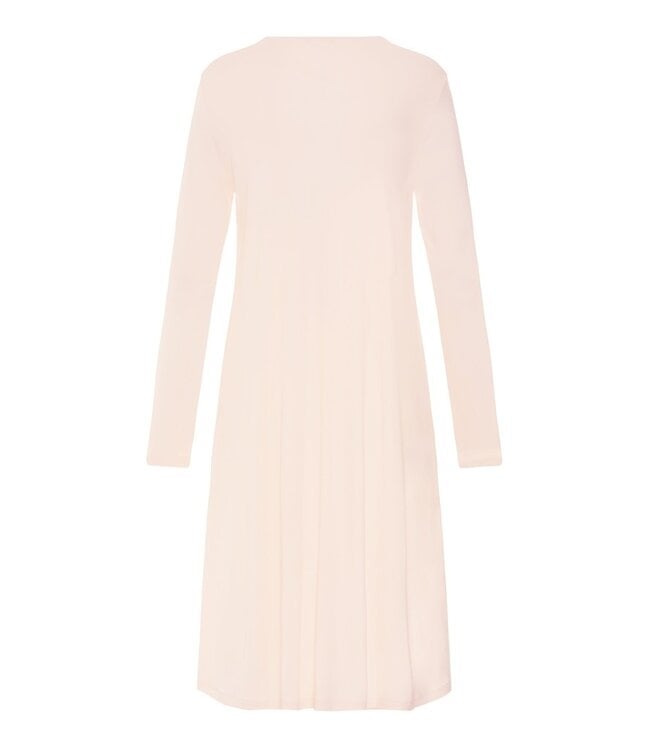 Hanro Tyra Long Sleeve Nightdress Creamy Glass (074695)