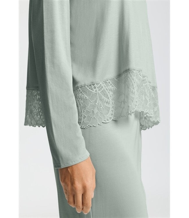 Hanro Azelia Long Sleeve Pajama Mystic Breeze (074704)