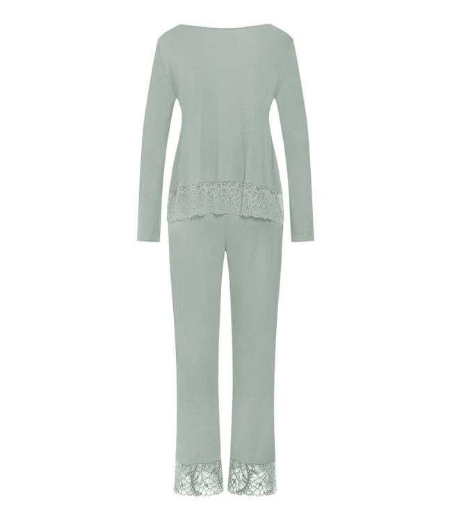 Hanro Azelia Long Sleeve Pajama Mystic Breeze (074704)