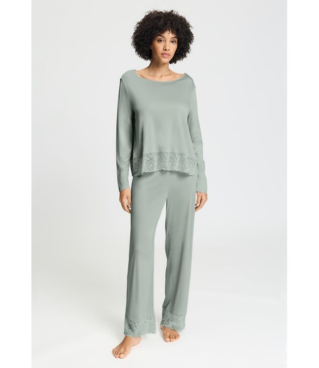 Hanro Azelia Long Sleeve Pajama Mystic Breeze (074704)