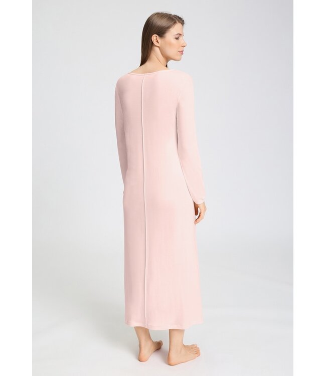 Hanro Franca Long Sleeve Nightdress 130 cm Rosewater (074691)