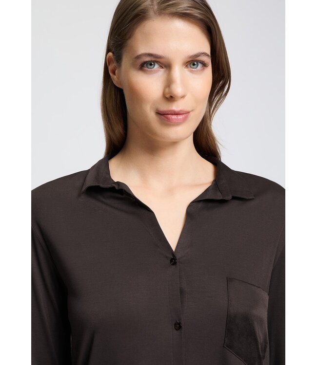 Hanro Grand Central Nightdress Dark Mocha 90 cm (077420)