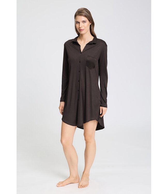 Hanro Grand Central Nightdress Dark Mocha 90 cm (077420)